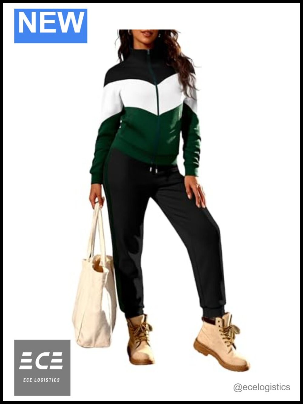 Women's 2 Piece Tracksuit Set Zip Jacket Jogger Sweatsuit